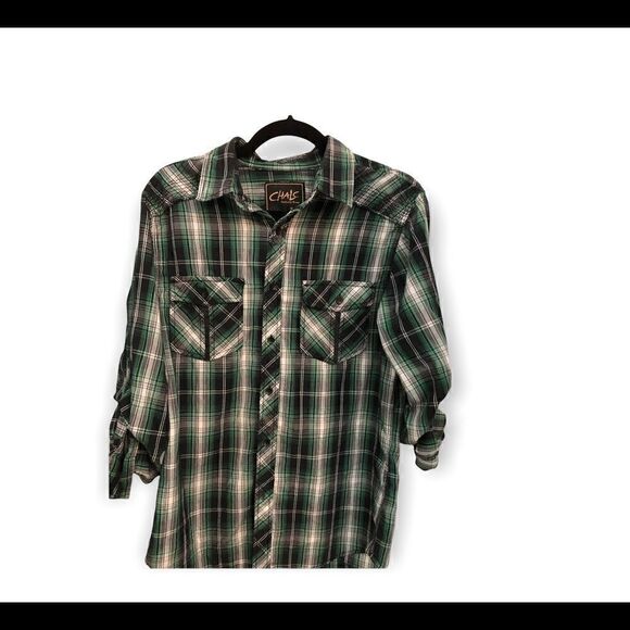 Mens Chalc Authentic Brand western button down shirt - Picture 3 of 10